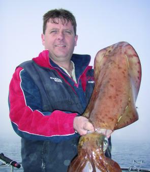Anyone need a fanbelt? Andrew Pawsey from PD Marine some seriously big calamari rings.